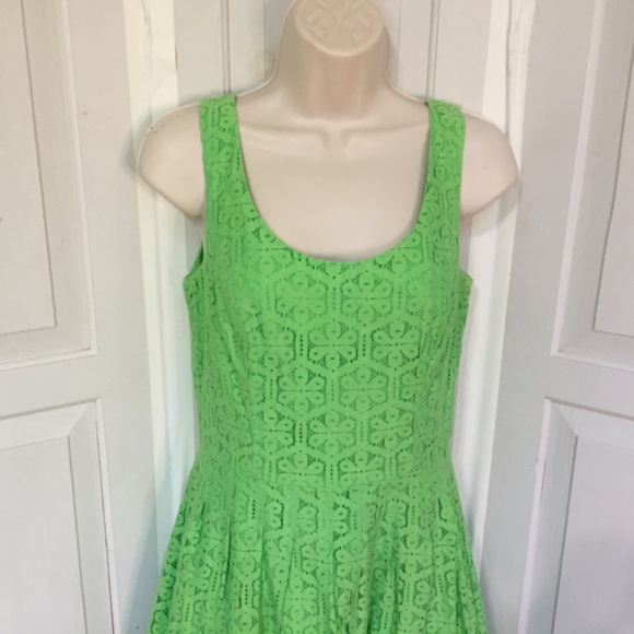 Lilly Pulitzer Green Lace Mini Dress - Picture 4 of 16